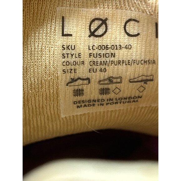 Nicki Minaj ITTY BITTY PIGGY Sneakers Size 9 Purple Cream Bio Leather Retro - Picture 8 of 11